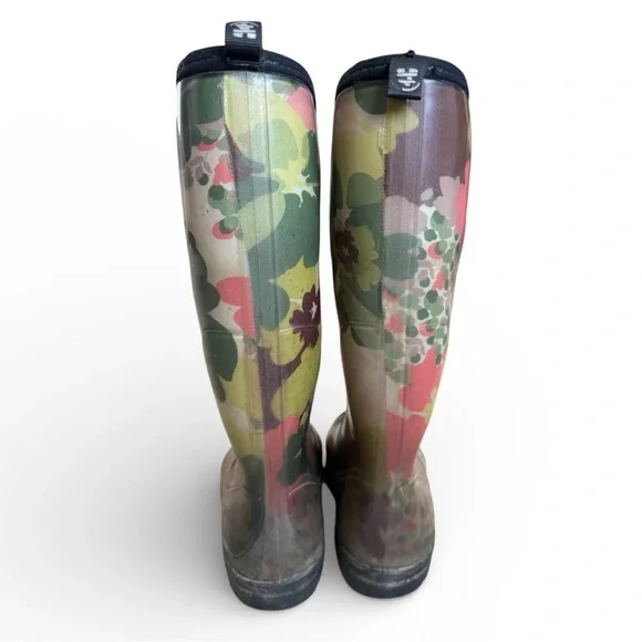 Kamik Waterproof Rain Boots Rubber Floral Garden Outdoor Multicolor Size 7 - Picture 3 of 9